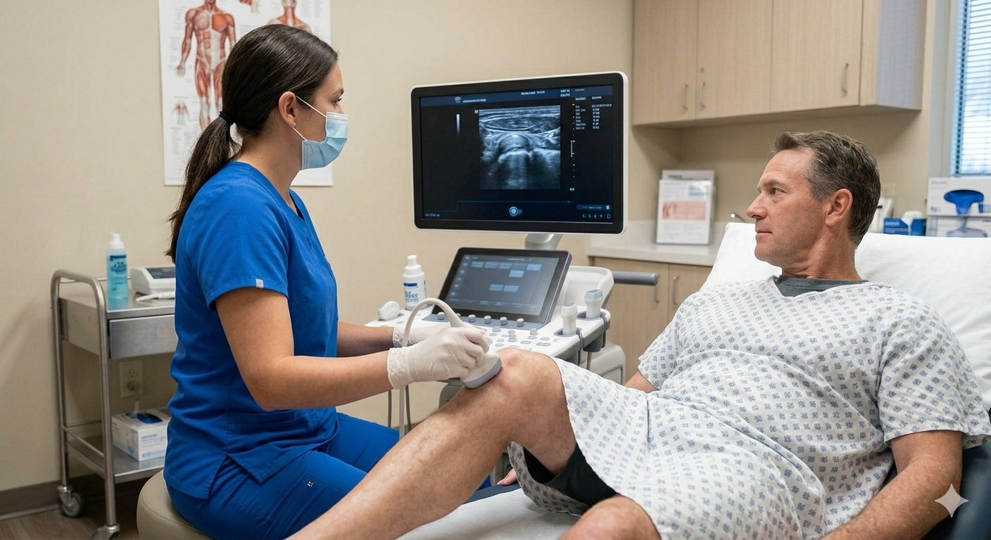 Knee Ultrasound Examination
